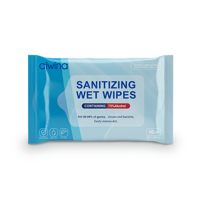 Sanitizing Wet Wipes 10 Pcs Per Pack Alcohol Free